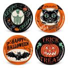 Pratos de jantar descartáveis Whaline Halloween Vintage 23 cm 40 unidades