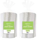 Pratos de papel Amazon Basics 8,62 polegadas (300 unidades) (pacote com 2)
