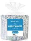 Pratos de papel Amazon Basics Ultra de 10,06 polegadas (372 unidades)