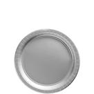 Pratos de papel Amscan Silver Round 6,75 polegadas 50 unidades resistentes Pratos de papel Amscan Silver Round 6,75 polegadas 50 unidades resistentes