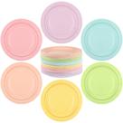 Pratos de papel Breroa Pastel Rainbow 18cm 144 peças