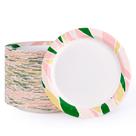 Pratos de papel descartáveis FOCUSLINE 21 cm, pacote 360