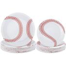 Pratos de papel Durony Baseball de 18 cm e 23 cm, pacote com 60