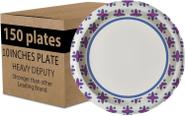 Pratos de papel SafeWare 10 polegadas e 150 unidades Heavy Duty Bulk