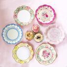 Pratos de papel Talking Tables Pretty Floral, pacote de 24