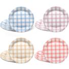 Pratos de papel Tioncy Gingham Cake Dessert 23 cm 40 unidades