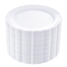 Pratos de plástico DayAmmi 60PCS brancos 25cm para festas e casamentos