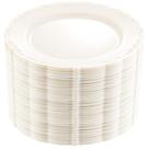 Pratos de plástico Dayammi Ivory 7,5 polegadas 60 unidades para festas e casamentos Pratos de plástico Dayammi Ivory 7,5 polegadas 60 unidades para festas e casamentos