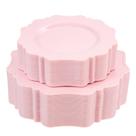 Pratos de plástico descartáveis COLOSUS Pink, pacote com 60 (30 convidados)