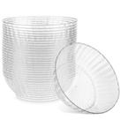 Pratos de plástico descartáveis PLASTICPRO Crystal 300mL x30