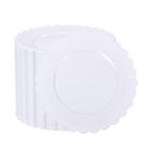Pratos de plástico descartáveis SUT 72 unidades de 19 cm brancos para festa