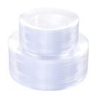 Pratos de plástico PULOTE Premium Heavyweight Clear 100 unidades