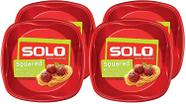 Pratos de plástico SOLO Cup Company Red Party 25 cm 120 unidades