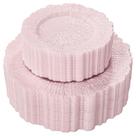 Pratos de plástico SUT Pink 60 unidades com 10 polegadas de jantar e 7 polegadas de sobremesa