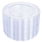 Pratos de plástico Upassion 100 peças de 26 cm Clear Dinner