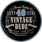 Pratos de sobremesa Creative Converting Vintage Dude 40th x8 Pratos de sobremesa Creative Converting Vintage Dude 40th x8