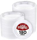 Pratos de sobremesa de plástico descartáveis FRAMO 15cm (pacote 180)