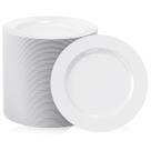 Pratos de sobremesa de plástico FOCUSLINE 7 polegadas, 100 unidades, brancos x100 Pratos de sobremesa de plástico FOCUSLINE 7 polegadas, 100 unidades, brancos x100