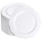 Pratos de sobremesa WDF Baroque White 7,5 polegadas 60 unidades Pratos de sobremesa WDF Baroque White 7,5 polegadas 60 unidades