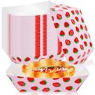 Pratos descartáveis de papel de morango Jingmore 500mL 500 unidades