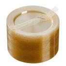 Pratos descartáveis Goodluck Gold Glitter 120 unidades para 60 convidados Pratos descartáveis Goodluck Gold Glitter 120 unidades para 60 convidados