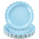 Pratos descartáveis NatNarr Light Blue 23cm (30 unidades) Pratos descartáveis NatNarr Light Blue 23cm (30 unidades)