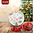Pratos Descartáveis Plásticos Natal 15cm Biodegradável 10 Unidades Plastik