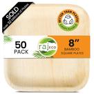 Pratos descartáveis Raj Eco Compostable Palm Leaf 20cm 50ct