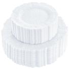 Pratos descartáveis SUT White Plastic 60PCS para festa