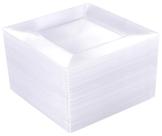 Pratos descartáveis WDF de plástico transparente 24 cm 60 unidades Pratos descartáveis WDF de plástico transparente 24 cm 60 unidades