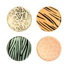 Pratos laterais Meri Meri Safari Animal Print 21 cm, pacote com 8