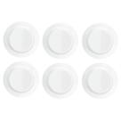Pratos Rasos Duralex Opaline Menu 24cm 6 Unidades - Nadir 5743