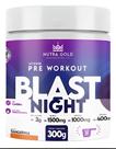 Pré Treino Nutra Gold Blast Night 300g Sem Cafeína 30 Doses Sabor Tangerina Energia Intensidade