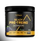 Pré treino ready com HMB e cafeína 195g topway suplemento em pó sabor uva