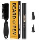 Preenchedor de lápis de barba MISICH Waterproof com pincel preto