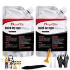 Preenchedor de rachaduras de concreto MuzeFansi Waterproof de 1 kg (pacote com 2)