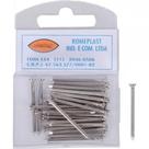 Prego Aco Romeplast Com Cabeca 10X10 (1,50X23mm) (1,50X23mm) Sistema ''X'' Cartela Com 40 Pecas