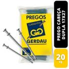 Prego Cabeça Dupla 17x27 2.1/2x11 20kg Gerdau