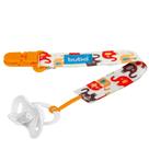 Prendedor chupetas buba com cordão fun divertido - elefantinho laranja