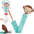 Prendedor Clipe Chupeta Bico Bebe Infantil Universal Unissex Girafa