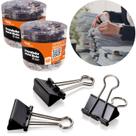 Prendedor Clips De Papel Grampo Presilha Binder 15mm Com 120un