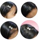 Prendedor De Cabelo Pequeno Kit 4 Unid Metal Strass Franja