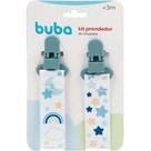 Prendedor De Chupeta 2Und Estrelas Azul Buba