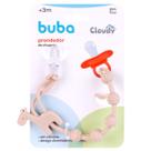 Prendedor de Chupeta Cloudy Em Silicone Girafa Bege BPA Free - Buba
