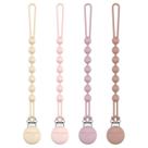 Prendedor de Chupeta Cuddle Campus de Silicone, Peça Única, Kit com 4