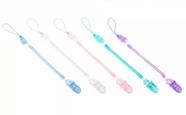 Prendedor De Chupeta Silicone Mola Universal Para Bico De Bebê Recem Nascido - Cores Lindas