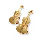 Prendedor de Hinário / Partituras Violino Par - Flash de Ouro Prendedor de Hinário / Partituras Violino Par - Flash de Ouro