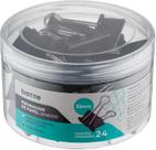 Prendedor de Papel Bazze Binder 41MM Preto - Pote com 24 Un