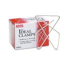 Prendedor de Papel Borboleta Grande ACCO Brands Resistente à Ferrugem Pacote com 12