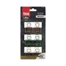 Prendedor de papel Tris holic mineral com 6 unidades